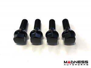Alfa Romeo Tonale Lug Bolt Set - Set of 20 - M12x1.25 - 60° Cone Seat - Black